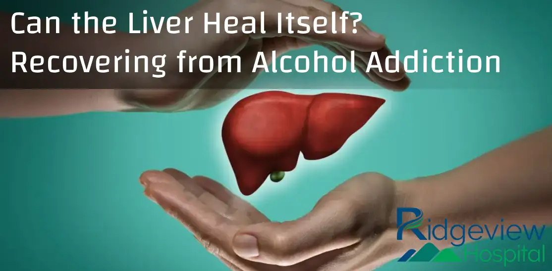 Hands around liver